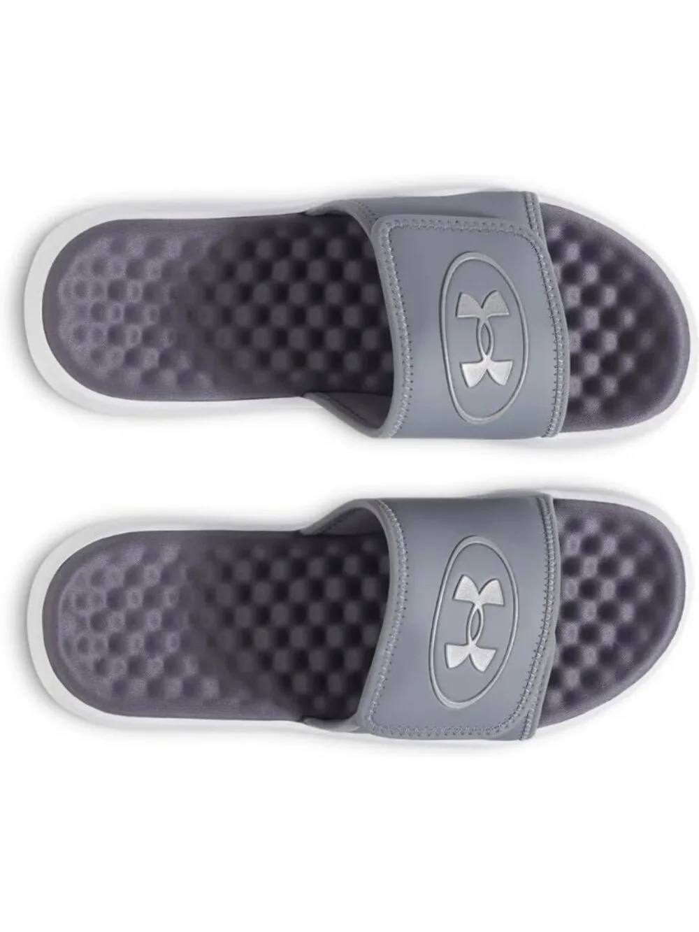 Men's Titan Grey Ignite Pro Slide Comfort Soft Rubber Slip On Flat Sandal Shoes